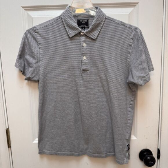 Todd Snyder Other - Todd Snyder Shirt Mens M Stripe Polo Short Sleeve Pocket 100% Cotton Lightweight